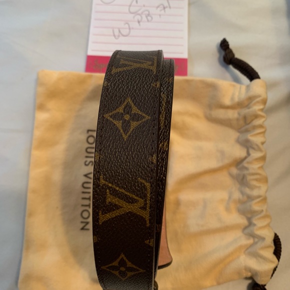 Gold Sun Tulle Oval Monogram 80/32 Belt - Picture 7 of 8